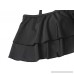 zerocoast Women's High Waisted Bottom Ruffle Bandeau Bikini Bathing Suit Black B07L9C5Q34